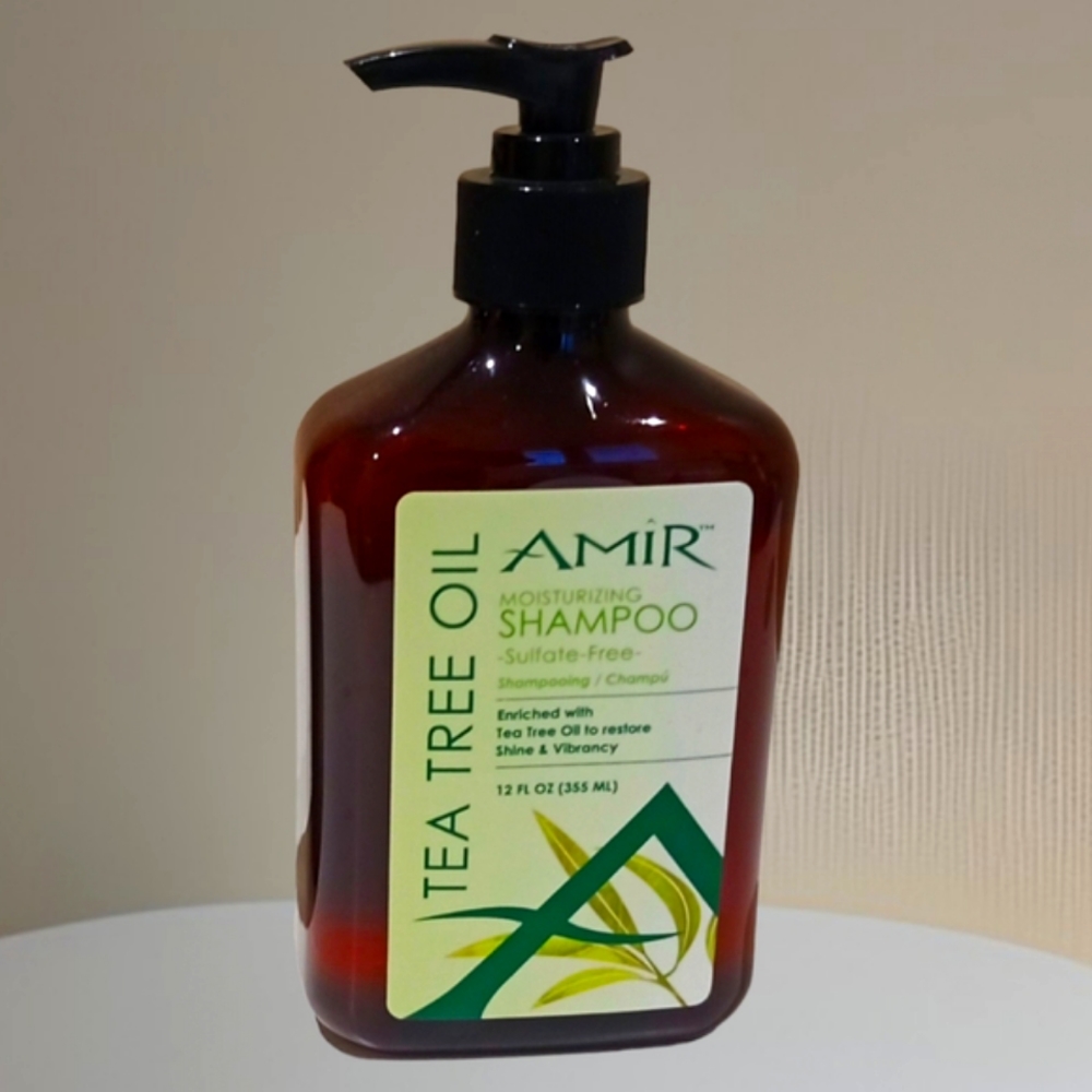 NWT 🌺 Amir Tea Tree Oil Moisturizing Sulfate-Free Shampoo 12 oz